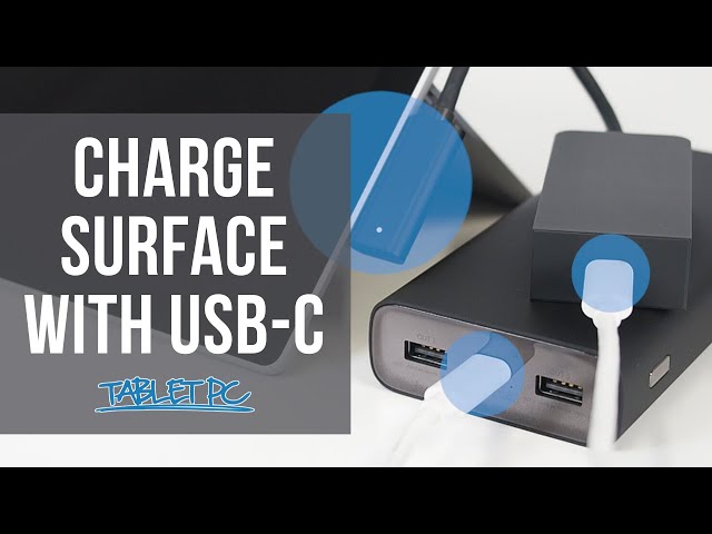How to charge your Surface with a USB-C Cable - 2020 Update