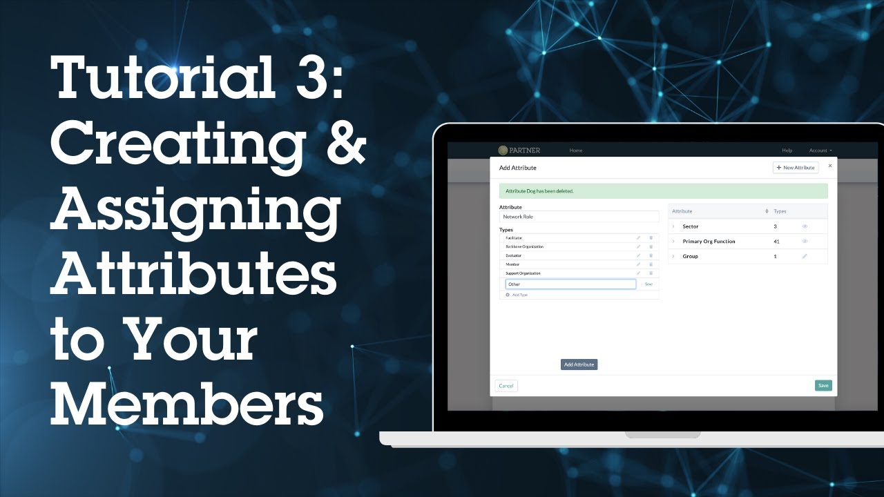 PARTNER Video Tutorial 3: Creating & Assigning Member Attributes - YouTube