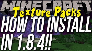 How To Download & Install Texture Packs/Resource Packs In Minecraft 1.8.4