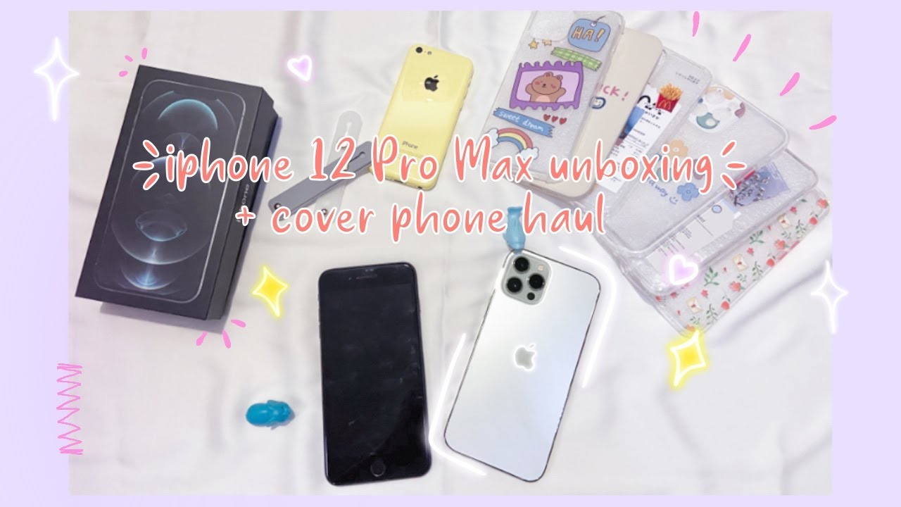 iPhone 12 Pro Max unboxing + phone cover haul