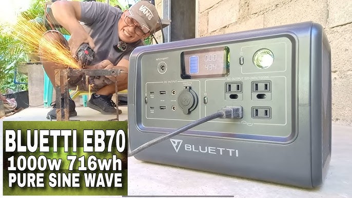 BLUETTI EB70 EB70S Portable Power Station 800W / 1000W 716Wh Solar  Generator LiFePO4 Battery Backup Camping Portable Generator