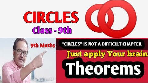 Class 9th Circles || NCERT Maths Chapter 10 Circle || Theorems 👉Apply Your Brain