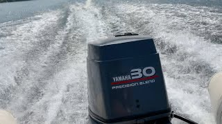 Yamaha 30hp 3Cylinder 2Stroke Long shaft Boat Test 14foot Novuranai MX430 Console