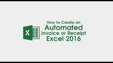 001 Introduction || How To Create an Automated Invoice or Receipt - Excel 2016