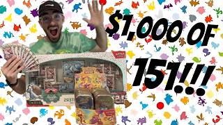 $1,000 of Pokémon 151 for 3K Subs… SIR Charizard or BUST! 👀