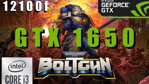 WARHAMMER 40,000: BOLTGUN. FPS Comparison Nvidia GTX 1650 GDDR6, INTEL i3 12100f at 1080P 1440P 4K