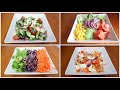 4 ENSALADAS para BAJAR DE PESO RÁPIDO/ ENSALADAS BAJAS EN CALORÍAS #PERDERPESO #ADELGAZAR