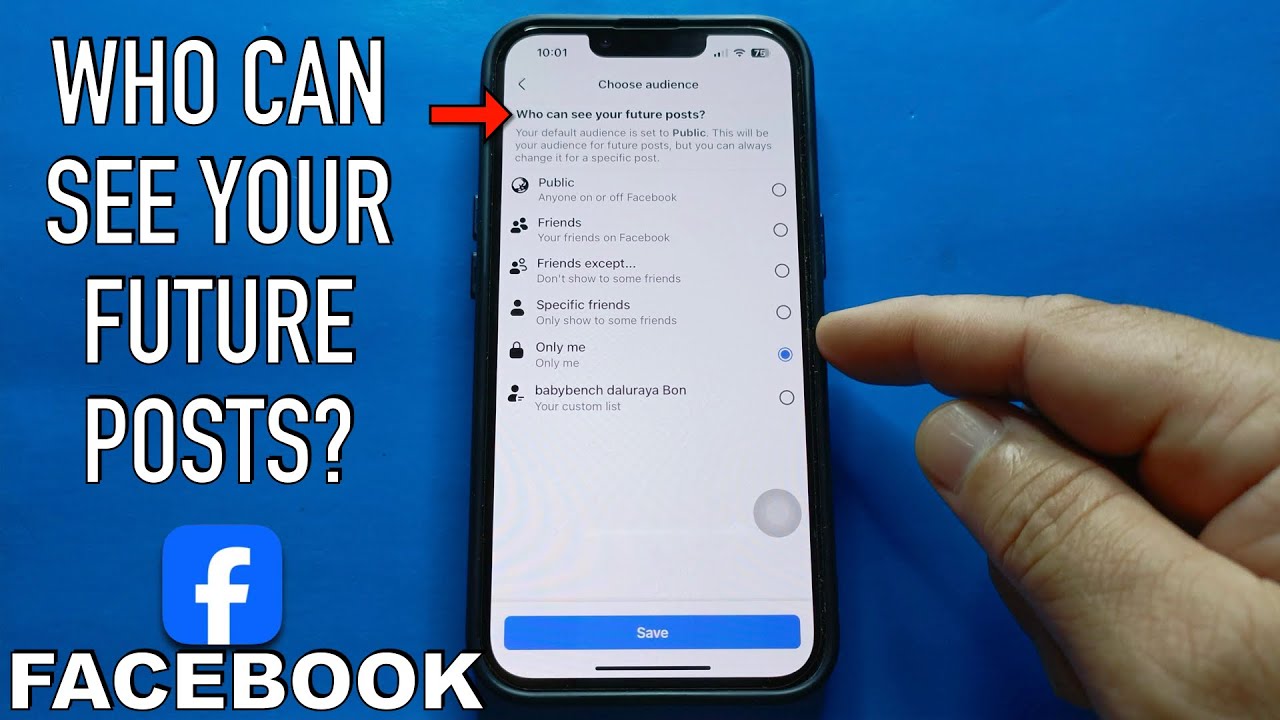 How to Set Who Can See Your Future Posts on Facebook - YouTube