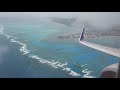 despegando de san andres islas, después del huracán Iota Boeing 737-800