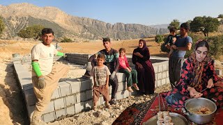 Download lagu Helping Cousin Build House Foundation 🏠❤️ Teamwork & Kebab Lunch