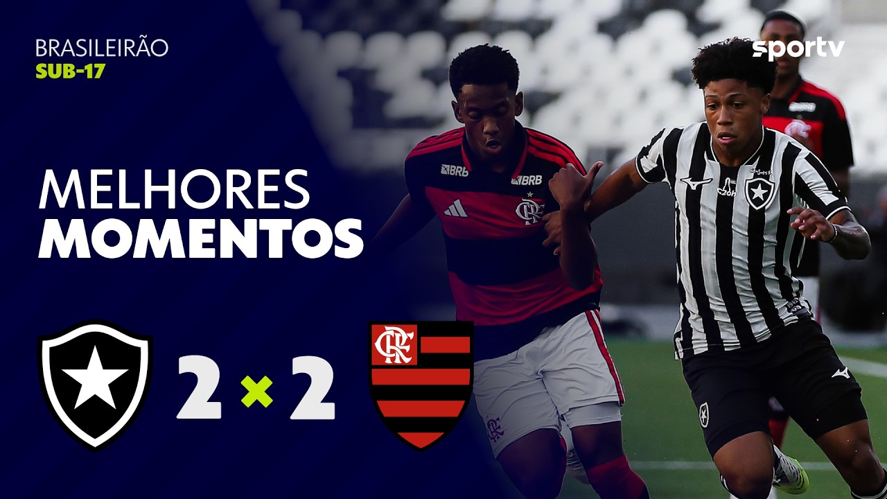 BOTAFOGO 2 X 2 FLAMENGO | MELHORES MOMENTOS | BRASILEIRÃO SUB-17 2026 | sportv