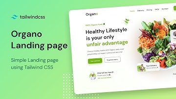 Organic Landing page using Tailwind CSS | Speed Code