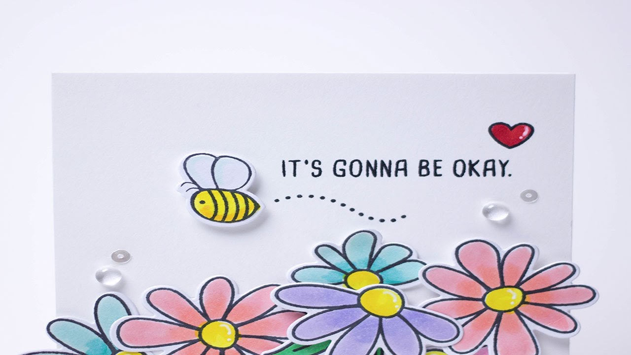 Honey Bee Busy Bees Clear Stamp Set Hbst-054