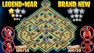 TOWN HALL 18 ! NEW TH18 War Base Link | Th18 Anti 2 Star Legend League Base Link | Th18 New Bases