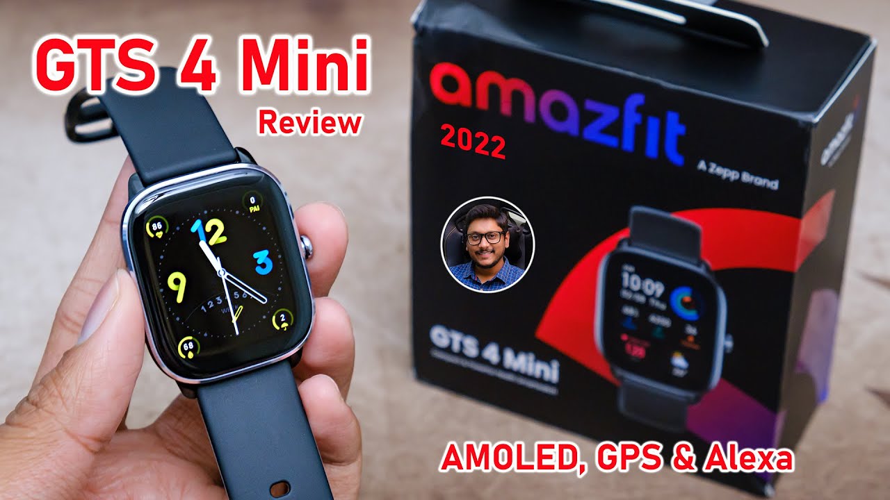 AMAZFIT SMARTWATCH GTS 4 MINI 1.65 GPS MIDNIGHT BLACK