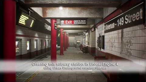 Building a subway station in UE4
