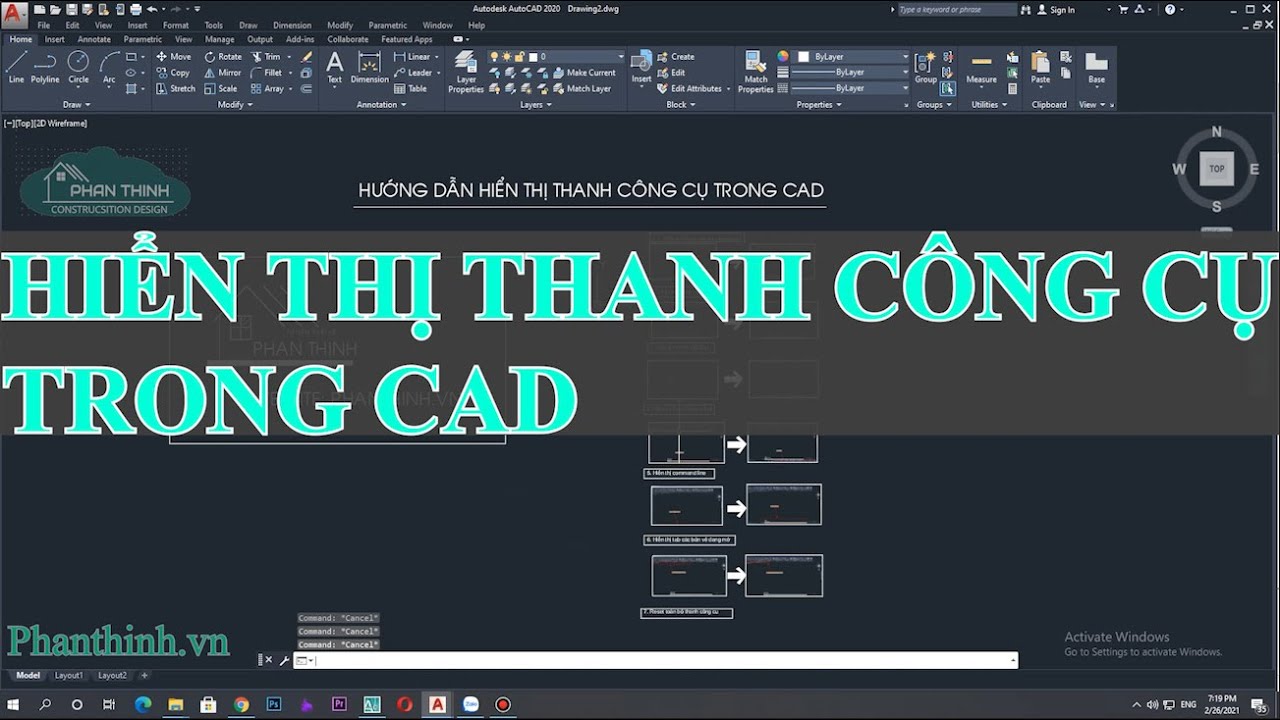 Khắc phục vấn đề: Autocad mất thanh công cụ - Hướng dẫn sửa lỗi và khôi phục nhanh chóng