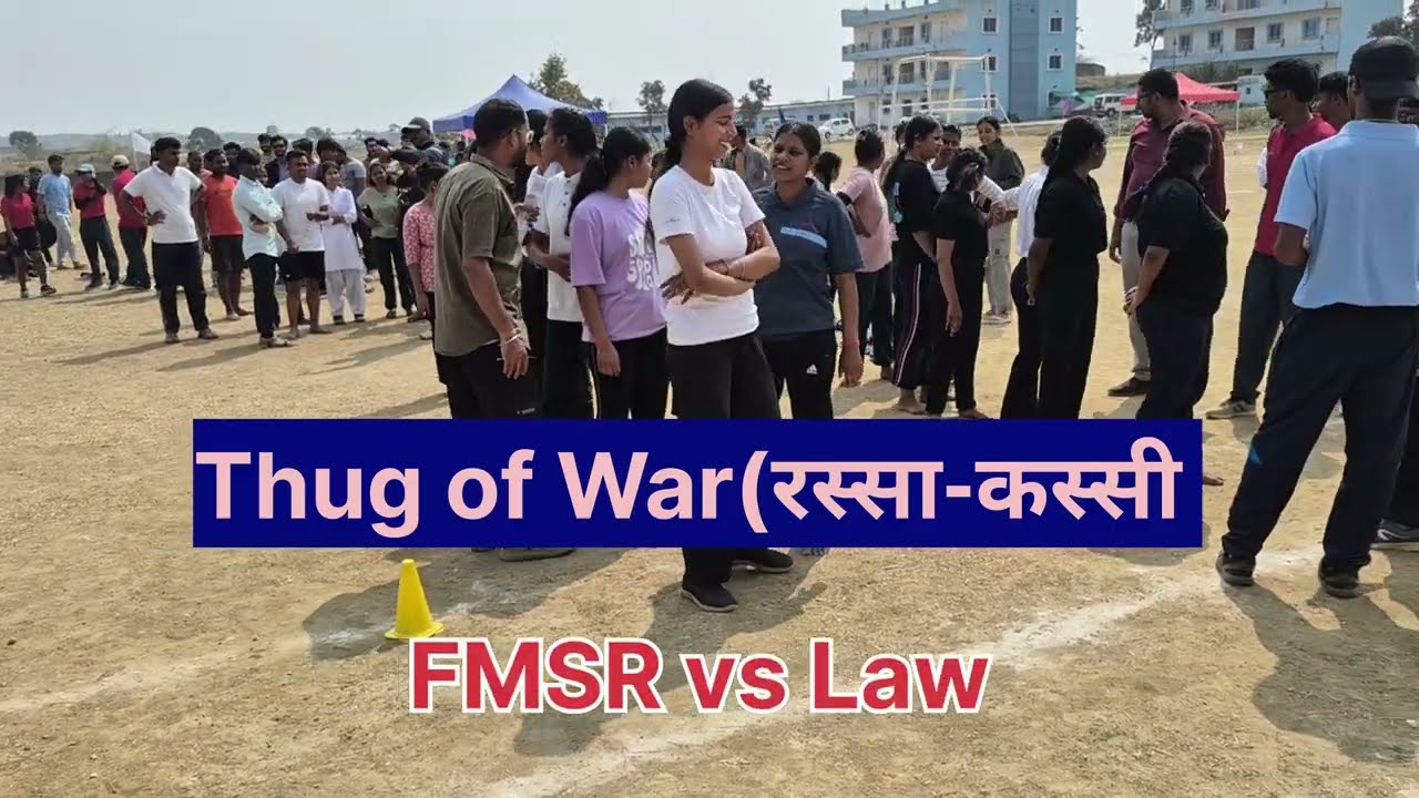Thug of War (रस्सा-कस्सी) Annual sports day #kisunminzvlogs #SainatUniversity FMSR vs LAW