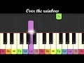 Apprendre la chanson du magicien doz over the rainbow piano trs facile pour enfant ou dbutant