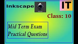 10 Std| IT practical questions|Inkscape|mid term exam questions| chapter 1|