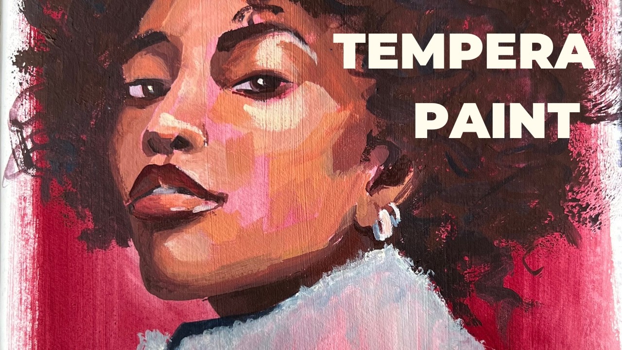 WHAT IS TEMPERA PAINT? let's give a try to this strange medium 