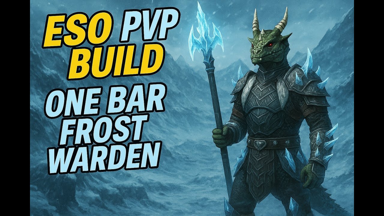 ESO PvP, Frostkeeper One Bar Warden Build! Fun to Play Easy to Obtain!