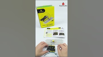 #shorts🐞Arduino Super Learning Kit:Button-Controlled LED 🌈#keyestudio #coding #arduino #diy #stem