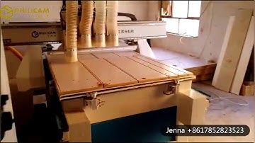 MDF cutting and drilling multihead cnc router