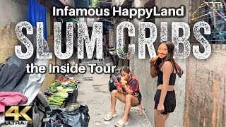 SLUM CRIBS House Tour from HappyLand in Tondo Manila Philippines [4K]