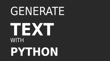 Generate Text With Markov Chains
