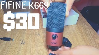 $30 Condenser Mic Review | Fifine K669b
