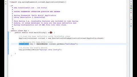 SPRING MVC  @CONFIGURATION ANNOTATION TAMIL 1