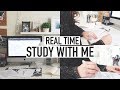 Study with me real time with music  university student