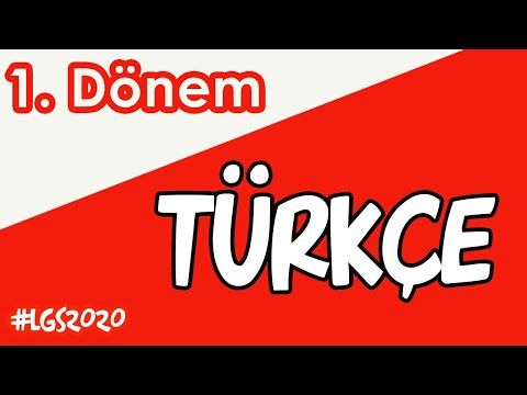 1. DÖNEM TÜRKÇE | 8.SINIF