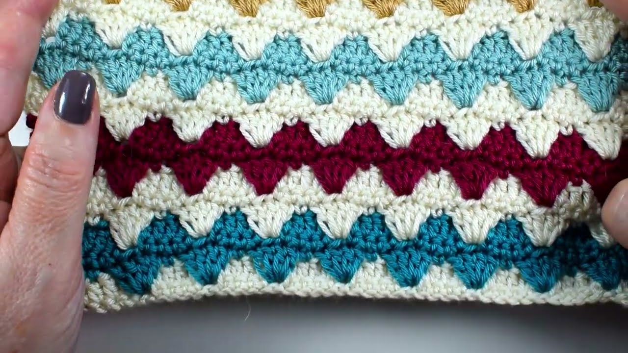 INCREIBLE ! PATRÓN PARA MANTAS Y COBIJAS A CROCHET MUY FACÍL Y RÁPIDO  COMBINADO EN COLORES