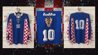 👕เสื้อบอล Croatia Away 1998 Rare Jersey🏆📙คัมภีร์เสื้อบอล EP:20 🇭🇷โครเอเชียลายหมากรุก 1998 แขนยาว🇭🇷