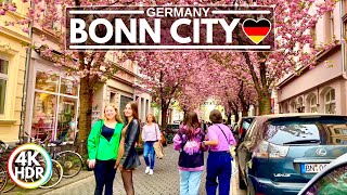 Bonn, Beethoven City&#39;s Famous Cherry Blossoms - 4K-HDR Walking Tour