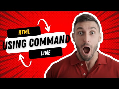How to open html file using command prompt window - YouTube