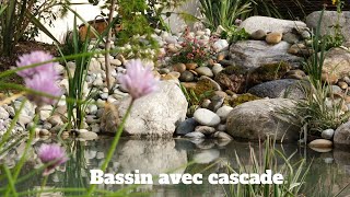 Construction d'un bassin de jardin avec cascade en bâche EPDM ( Timelapse )