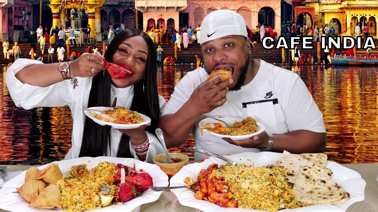 CAFE INDIA DINNER, Paneer Tikka Masala, Tandoori Chicken, Biryani Rice.