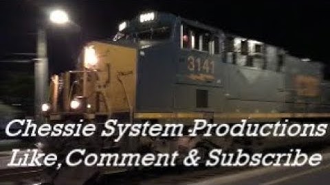 [CSXT]3141 [ES44AH] & 5250 [ES40DC]Leads A Pretty Long Q401-09 SB Through Fay NC Pulling Hard