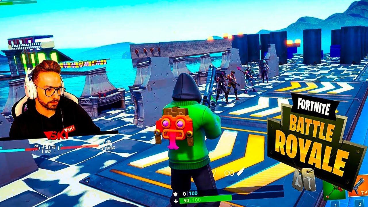 FORTNITE O REI MANDA - ATÉ EU CAI !