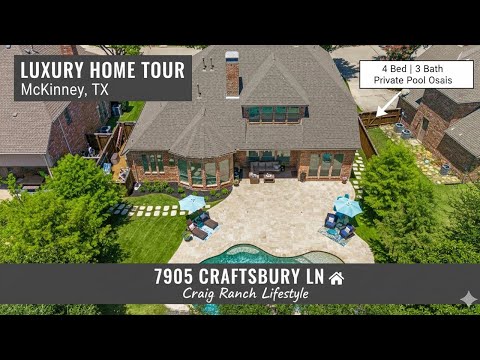 7905 Craftsbury Ln, McKinney, TX home video tour