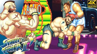 Street Fighter II: Champion Edition  Zangief (Arcade / 1992) 4K 60FPS