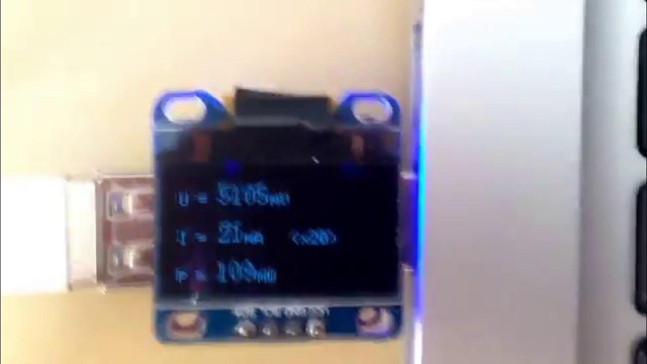 DIY USB Power Meter Demo Hackaday Square Inch Contest YouTube