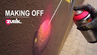 Making off Golden graffiti piece