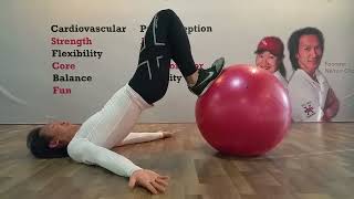 Swiss Ball Leg Curl (SBMT Exercise 2)