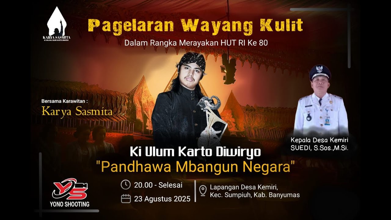 #LIVE🟢🔴 🔴 PAGELARAN WAYANG KULIT || LAKON PANDHAWA MBANGUN NEGARA || DALANG KI ULUM KARTO DIWIRYO
