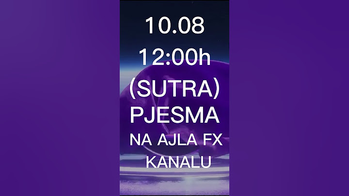 SUTRA 10.08 U 12:00h IZLAZI MOJA PJESMA SVI NA KANAL !!!!!!