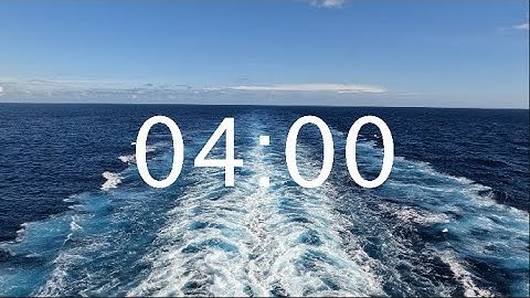 4 Minute Timer - Relaxing Water View and Relaxing Music